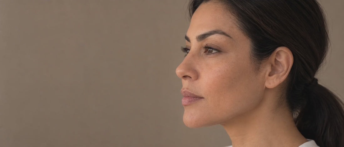 Regard reposé et lumineux qui se tourne vers la caméra, Crème Anti-Cernes Glimoir